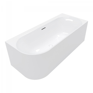 Villeroy & Boch Loop & friends hoekbad - 170x75cm - hoek rechts - acryl Wit alpin glans - beschadigd-OUTLET UDEN