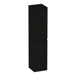 Brauer Joy Armoire colonne - 160x35x35cm - 2 portes poignée intégrée gauche/droite - Timber Black