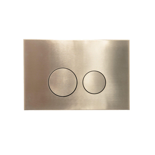 FugaFlow Eccelente Press Plaque de commande DualFlush pour bâti-support Geberit UP320 Métal Rond Or