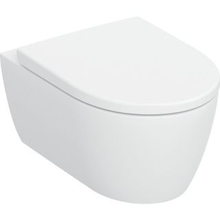 Geberit iCon Pack WC - 53x35cm - à fond creux - sans bride - TurboFlush - abattant à fermeture douce et à démontage rapide - mat blanc