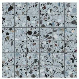 EnergieKer Medley - Carrelage Terrazzo et mural - 30x30cm - Gris mat