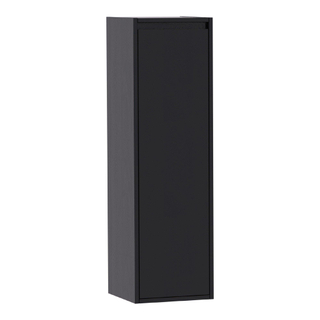 Saniclass Nexxt Badkamerkast - 120x35x35cm - 1 greep - loze rechtsdraaiende deur - MFC - black wood