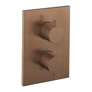 Crosswater MPRO Crossbox 2 partie apparente bronze brossé