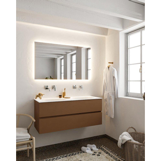 Mondiaz VICA ensemble de meuble de salle de bain - 120cm - meuble sous-vasque repos - 2 tiroirs - lavabo moon double - sans trou de robinet version XL 60cm de haut