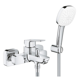 Grohe Cubeo Badmengkraan - met omstel - handdouche - doucheslang - chroom