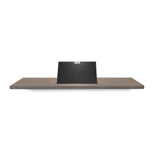 Étagère de baignoire Looox Wood collection 78cm avec support chêne noir mat noir mat