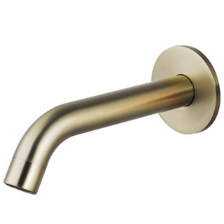 FugaFlow Eccelente Sobrado Badkamer uitloop - baduitloop - met rozet - geborsteld messing PVD