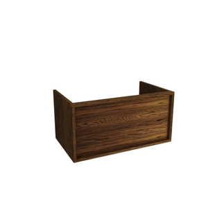 Saniclass Holz Framse Meuble sous lavabo de salle de bains - 80x45x40cm - 1 tiroir - Noyer pure