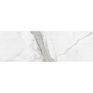 ÉCHANTILLON Cifre Cerámica Carreau mural Statuario mat relief Rectifié Aspect marbre Mat Blanc/noir