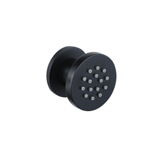 Fortifura Calvi Buse hydromassante - 5cm - rond - Noir mat