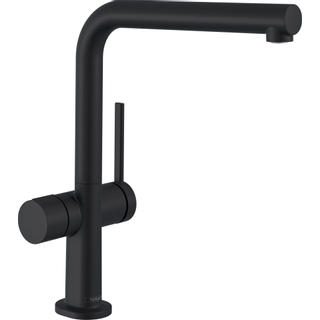 Hansgrohe Talis M51 Mitigeur de cuisine 1 trou 270 1 jet avec robinet d'arrêt pour lave-vaisselle noir mat