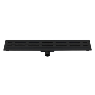 Best Design Black douchegoot - 7x70cm - met flens - Zwart mat