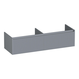 BRAUER Embrace Wavy wastafelonderkast 140 2 softclose lades - greeploos - 2 sifon uitsparingen - mat grijs