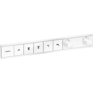 Hansgrohe RainSelect Ensemble de finition pour mitigeur de douche encastré thermostatique pour 5 fonctions 66.9x90cm mat blanc