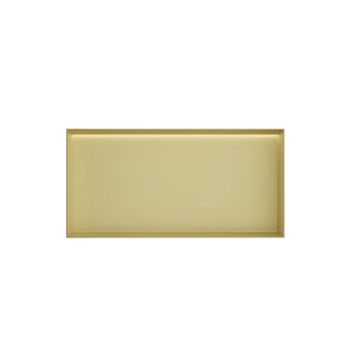 Hotbath &MORE Boîte encastrée ou niche encastrée 30x60x10cm sans cadre + LED Laiton brossé PVD
