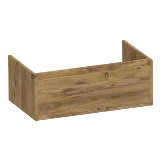 BRAUER Hope wastafelonderkast - 80x30x45.5cm - 1 softclose lade greeploos - 1 sifon uitsparing - Chateau