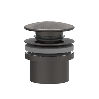 IVY Design Afvoerplug - klikwaste - RVS316 - geborsteld carbon black PVD