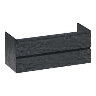 BRAUER Joy Edge wastafelonderkast 120 2 softclose lades - greeploos - 1 sifon uitsparing - Damascus
