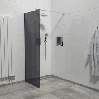 Marenza Bellini Inloopdouche - 80x200cm - rookglas - chroom