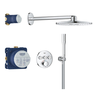 GROHE QuickFix Precision SmartControl Système de douche encastré - tête de douche Vitalio SmartActive 310 - chrome.