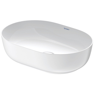 Duravit Luv Vasque à poser ovale 50x35cm Sans trou de robinet Sans trop-plein Blanc/Blanc mat