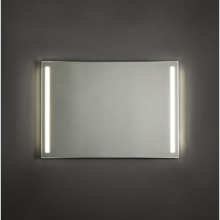 Adema Squared badkamerspiegel 100x70cm met verlichting links en rechts LED en schakelaar OUTLETSTORE