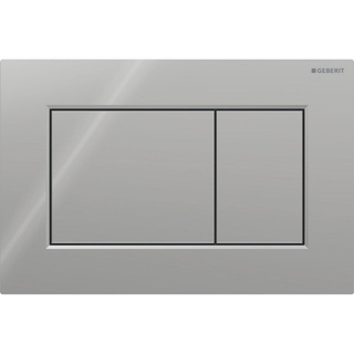 Geberit Sigma01 bedieningsplaat - 2-toets spoeling - vierkant - glans chroom