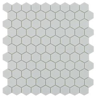 SAMPLE By Goof Mosaique Hexagonal light grey Carrelage mural - Gris clair mat