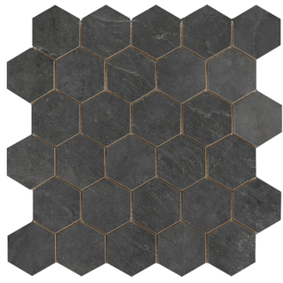 Cifre Ceramica Statale wand- en vloertegel - 26.3x27.4cm - Betonlook - Black mat (zwart)