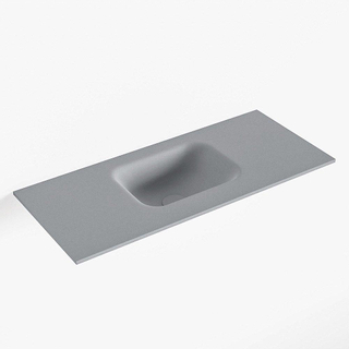 Mondiaz LEX Fontein - 70x30x0.9cm - wasbak midden - zonder kraangaten - voor toiletmeubel - Solid surface - Plata