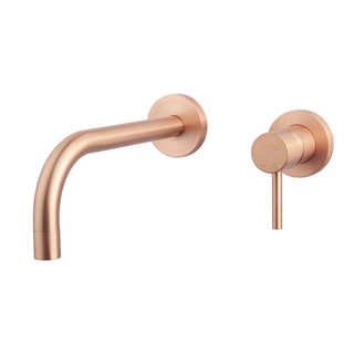 Xellanz Slim Twenty eenhendel wastafel-afbouwdeel geborsteld koper