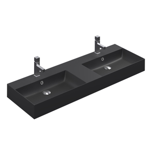 Thebalux Cube Lavabo - 2x cuve - 2x trou de robinet