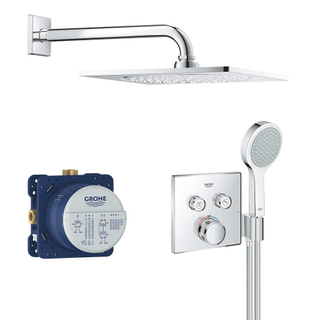 Grohe Grohtherm smartcontrol Comfortset inbouw F-serie 254 chroom TWEEDEKANS