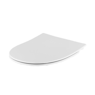 Pressalit Zano abattant WC Slim avec couvercle avec softclose et lift-off pour WC suspendu Zano et Zano Compact blanc