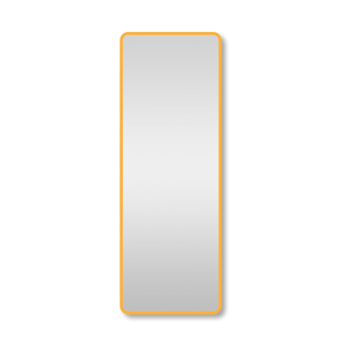 Saniclass Retro Line 2.0 Rectangle Miroir rectangulaire 140x50cm arrondi cadre Or mat