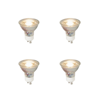 Luedd Lampe LED - lot de 4 - GU10 - 5W - 3000K - 450LM - à intensité réglable