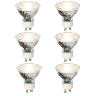 Luedd LED lamp - set van 6 - GU10 - 4W - 3000K - 310LM - dimbaar