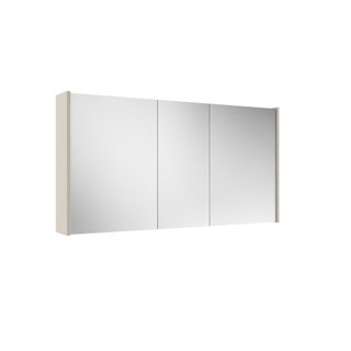 Adema Prime Spiegelkast - 120x63x16cm -inclusief zijpanelen - cotton (beige)