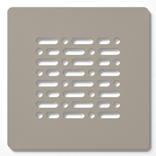 ZEZA Grade grille de bonde de receveur de douche - 13x13cm - New Pearl (beige)