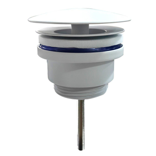 Wiesbaden UniMatch open afvoerplug 5/4''glans wit
