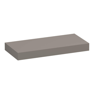 BRAUER MDF wastafelblad 100x50x10cm zonder kraangat MDF mat Taupe