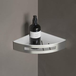 Hotbath Archie Design douchehoekkorf met kunststof inzet RVS SHOWROOMMODEL