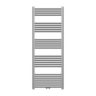 BelradHanddoekradiator - middenaansluiting - 1600X600mm - 557 Watt - GunMetal