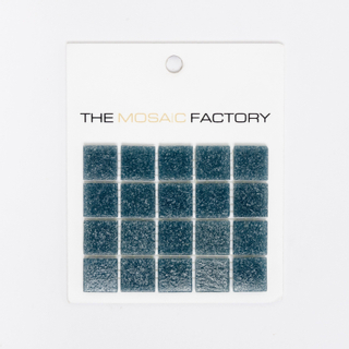 SAMPLE The Mosaic Factory Amsterdam Carrelage mosaïque - 2x2x0.4cm - pour mur et sol pour intérieur et extérieur carré - verre acier gris