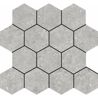 Baldocer Cerámica Stoneland wand- en vloertegel - 27x29cm - 9mm - gerectificeerd - Licht Grijs