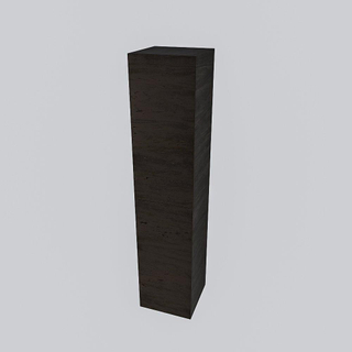 MONDIAZ BEAM Colonne de salle de bain suspendu 35x160x35cm avec 2 portes Dark brown/Brun foncé