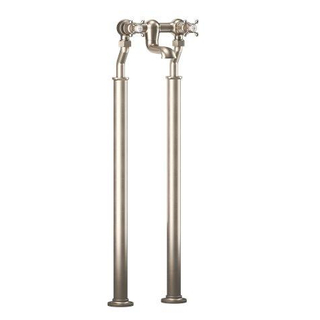 Crosswater Belgravia pieds de robinet - sur pied - nickel brossé (inox)