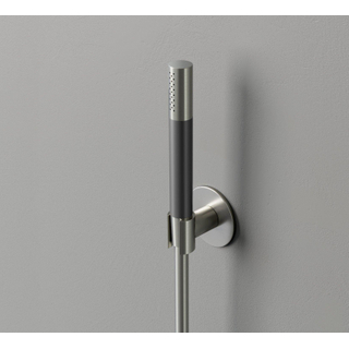 Hotbath Cobber M443 staafhanddouche met wandsteun en doucheslang 150cm nikkel geborsteld OUTLETSTORE