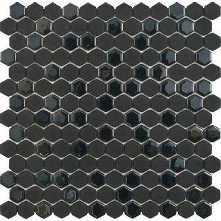 Dune contract mosaics carreau de mosaïque 29,7x30,1cm hip hop dk 6mm mat/brillant noir