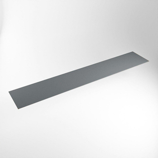Mondiaz TOP 41 Plan sous vasque - 230x41x0.9cm - compatible comme plan de meuble - solid surface - Plata